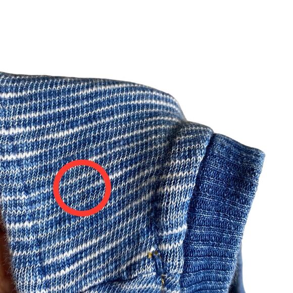 Anthropologie Saturday Sunday Blue Striped Sleeveless Maxi Dress Women’s Medium - Picture 5 of 10